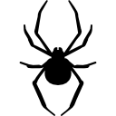 spider arthropod animal silhouette