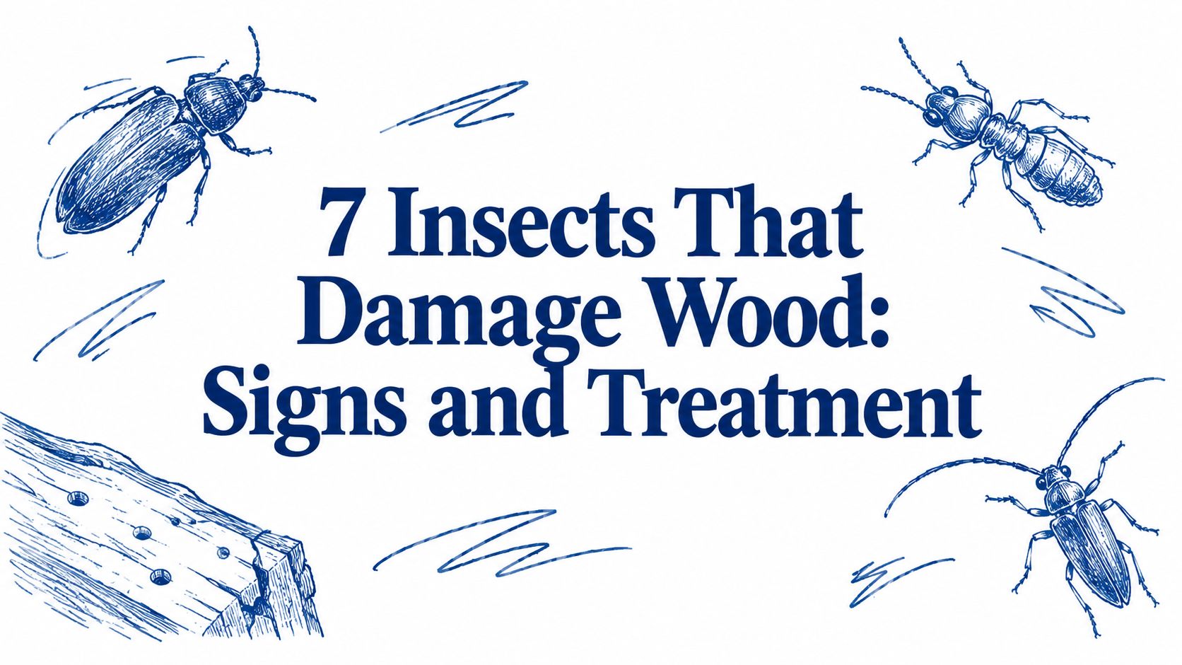7 Insects That Damage Wood: Signs and Treatment