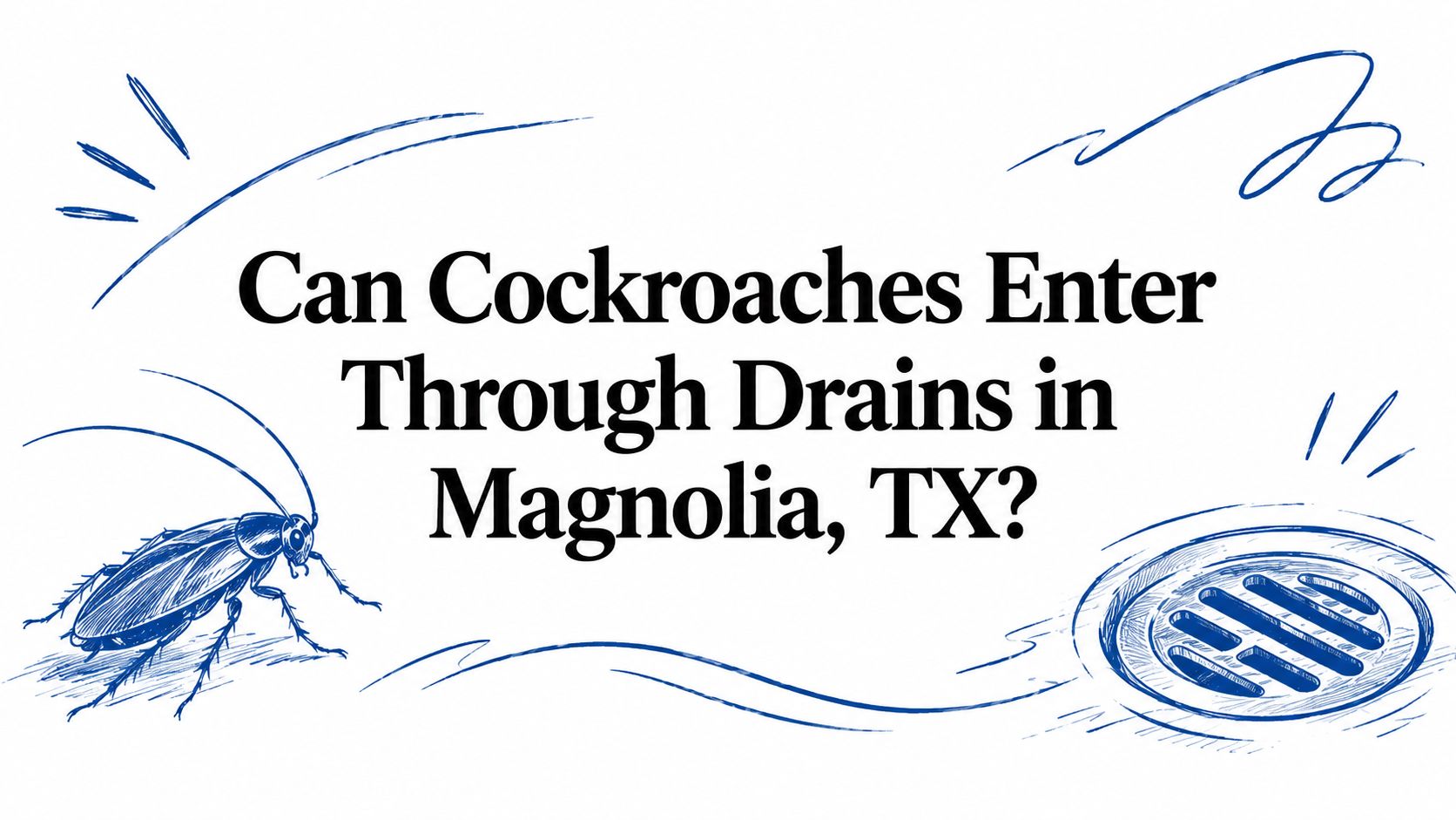 Can Cockroaches Enter Through Drains in Magnolia, TX?
