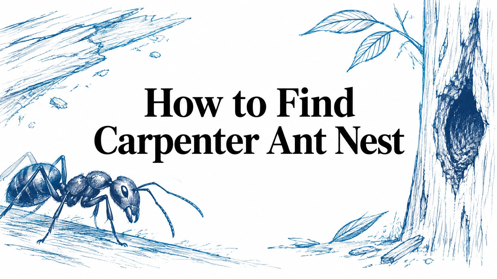 How to Find Carpenter Ant Nest