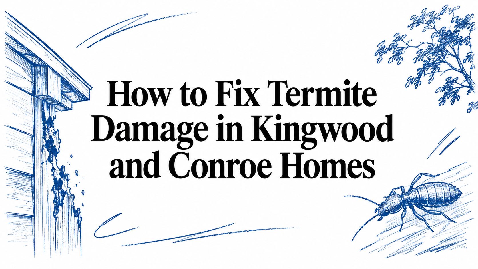 How to Fix Termite Damage in Kingwood and Conroe Homes