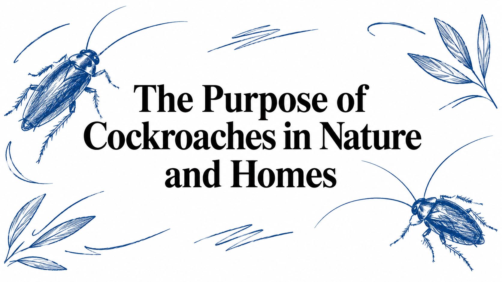 The Purpose of Cockroaches in Nature and Homes