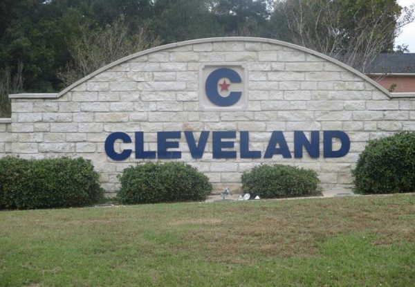 Cleveland TX sign
